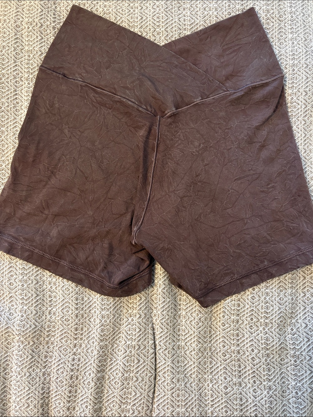 aerie High-Waist Brown Textured Women’s Shorts